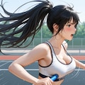 全力で走る巨乳、そして優勝 6枚目