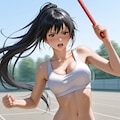 全力で走る巨乳、そして優勝 4枚目