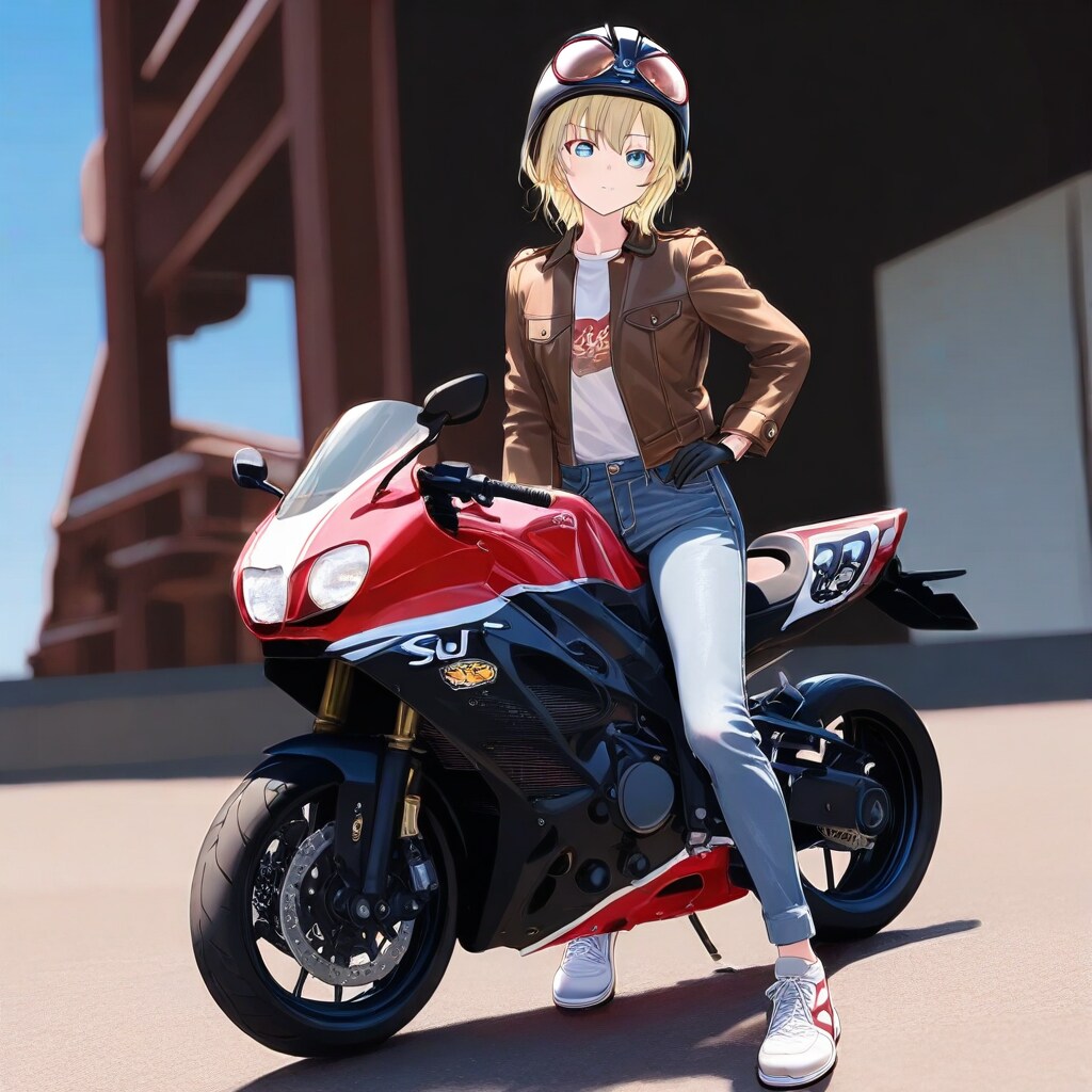 バイクと女の子
