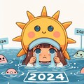 【謎画像】初日の出をやらされる女の子 3枚目