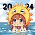【謎画像】初日の出をやらされる女の子 2枚目