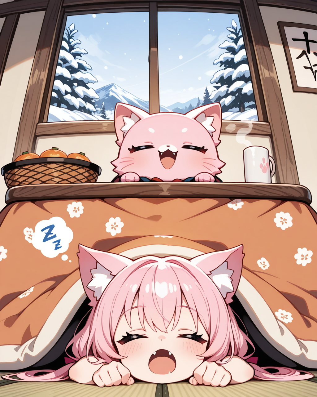 ねこちゃんの冬の暮らし