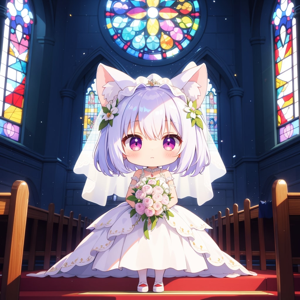 教会にて