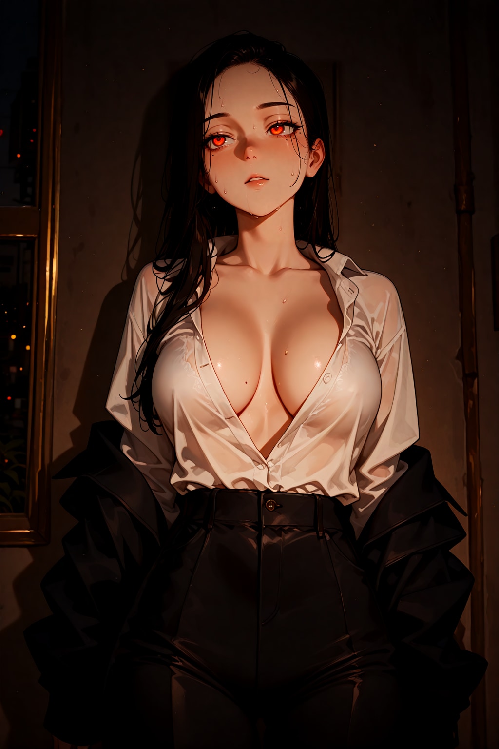 は～💦汗だくだよ