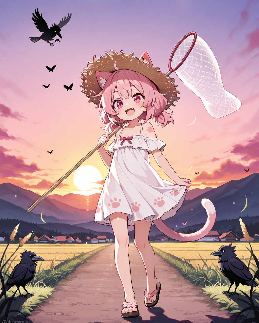 カラスがにゃくからか～えろ。