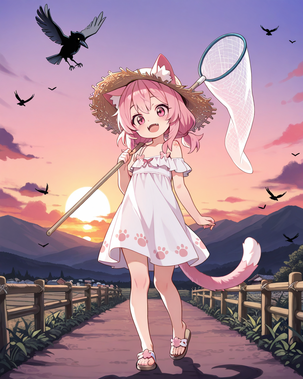 カラスがにゃくからか～えろ。