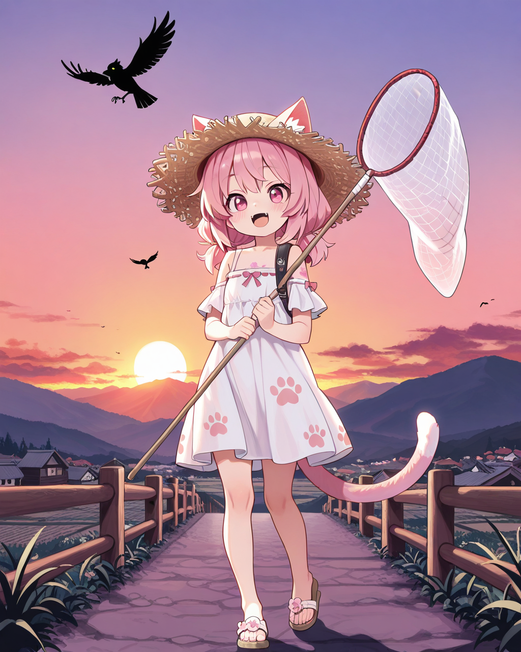 カラスがにゃくからか～えろ。