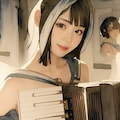 全裸楽器演奏（R-18 イラスト）アコーディオン 5枚目