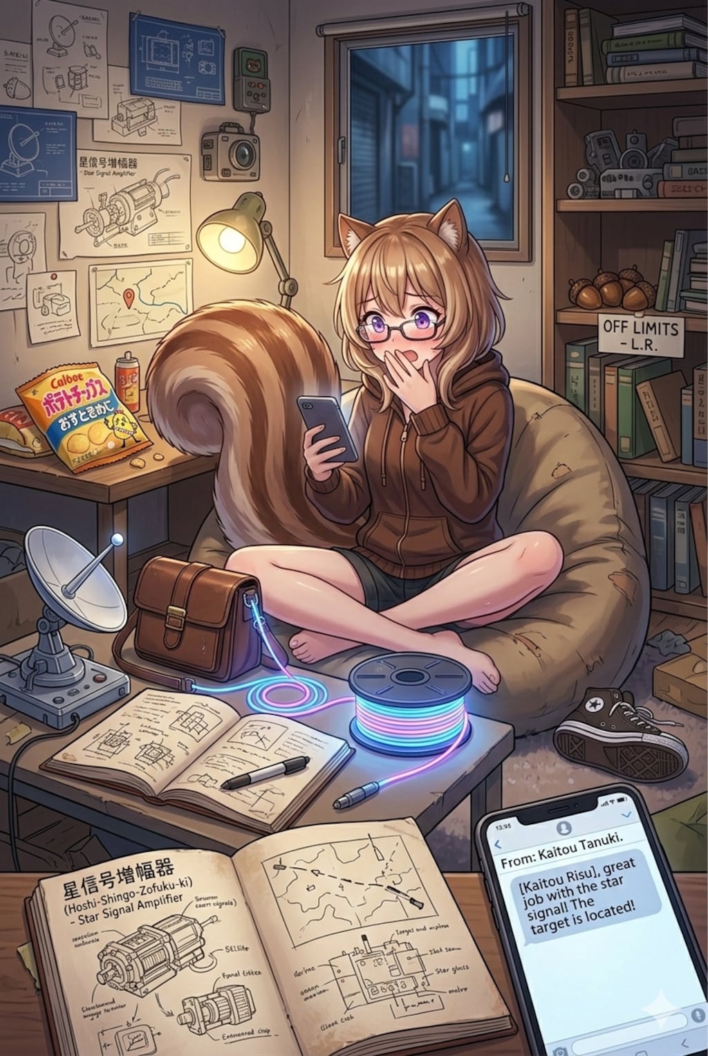 夜の帳をすり抜けて