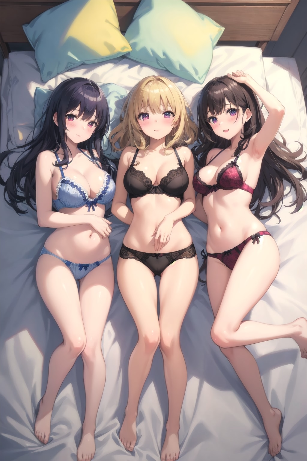 【今日のハーレム】えっちな下着女子【R-15版】