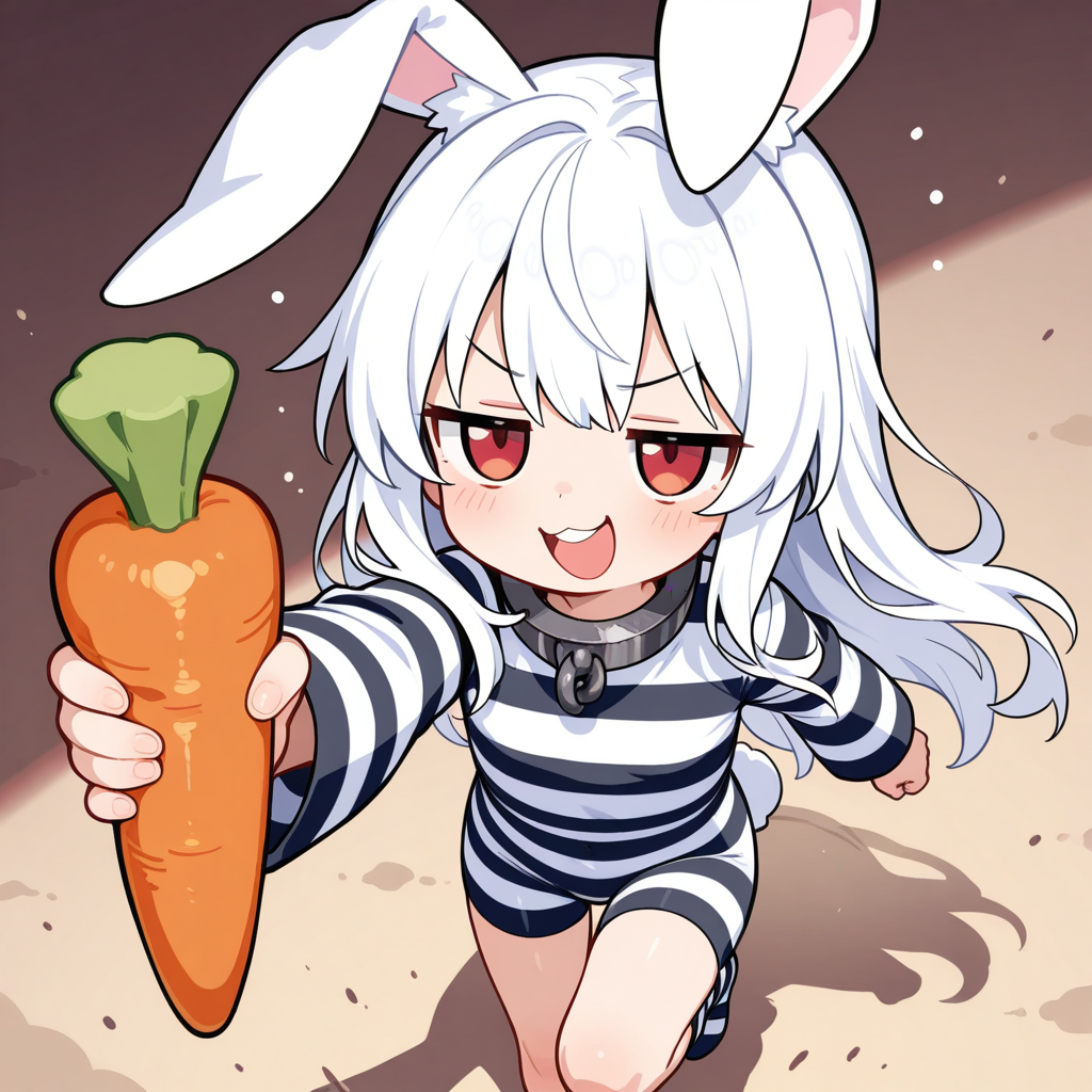 みみちゃんに食べさせてあげるんですっ！！【ジト目のうさぎちゃん】