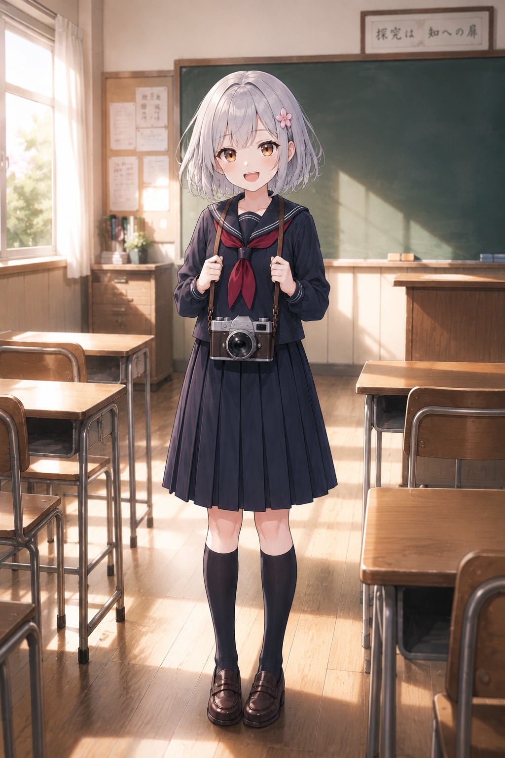 頭を撫でられる女の子