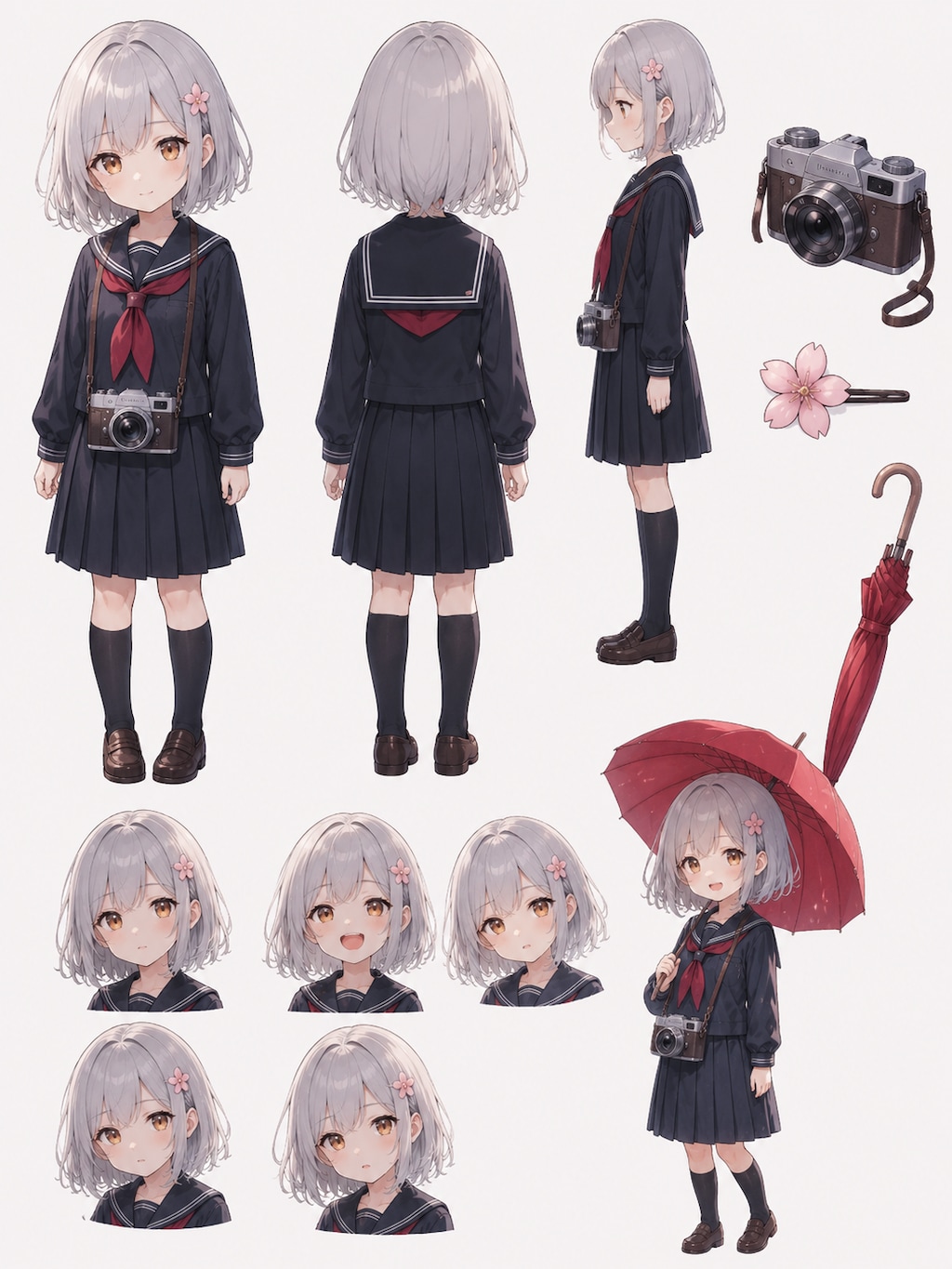 頭を撫でられる女の子