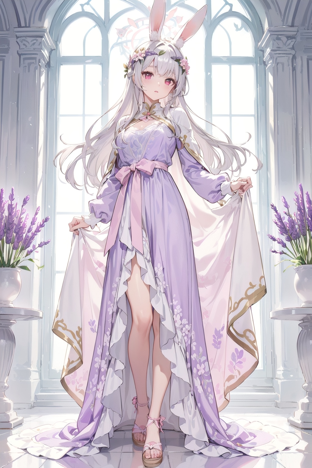 ラベンダードレスなのです🐰✨