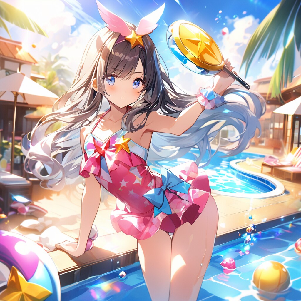 魔法使いの水遊び