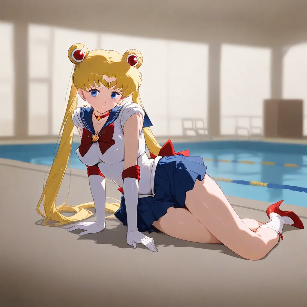 プールサイドのセーラームーン