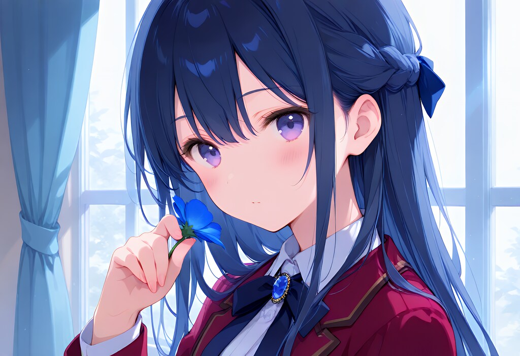 青い花