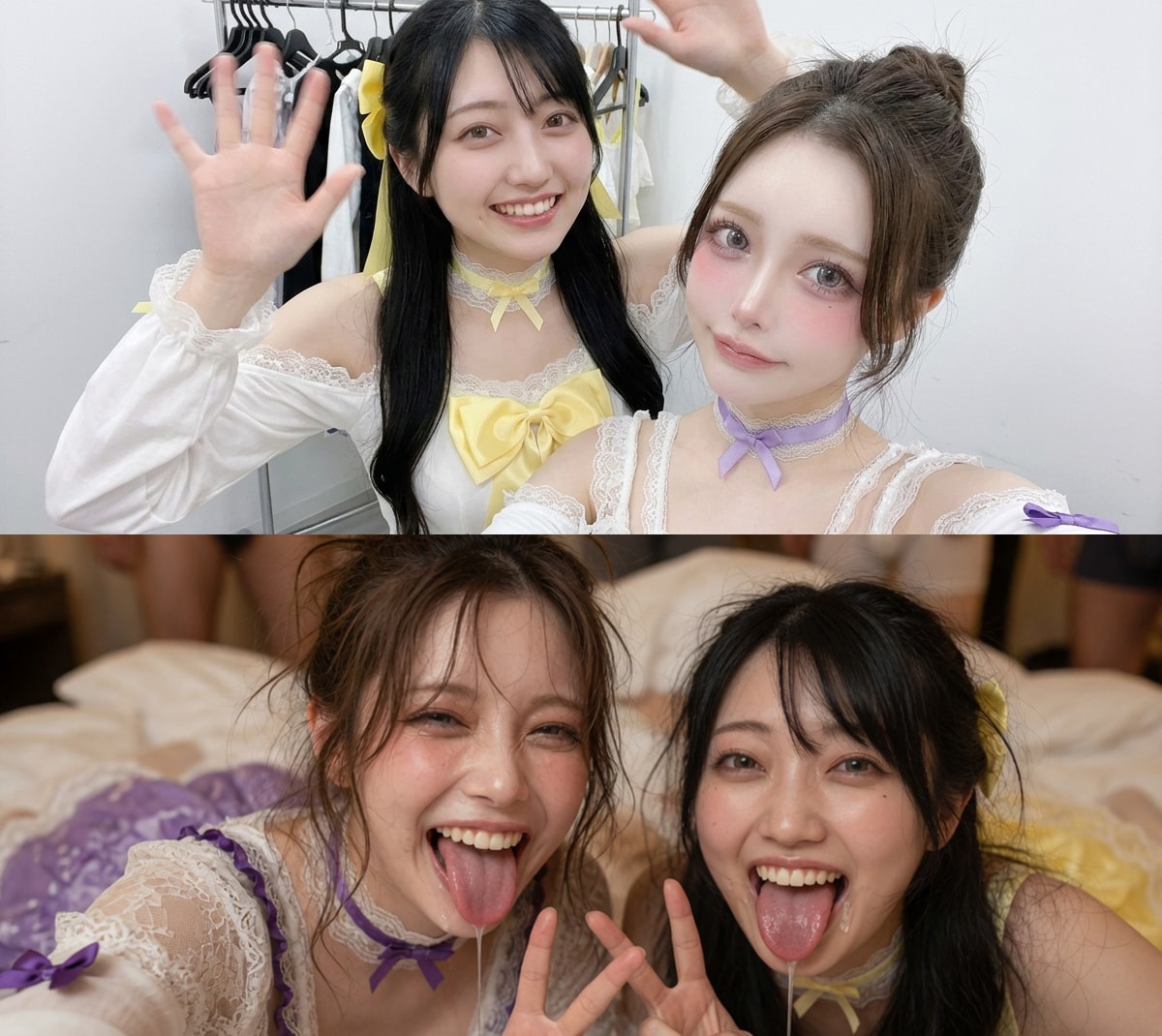 【地下アイドル】W口淫接待【喜咲アゲハ・陽菜ひまり】