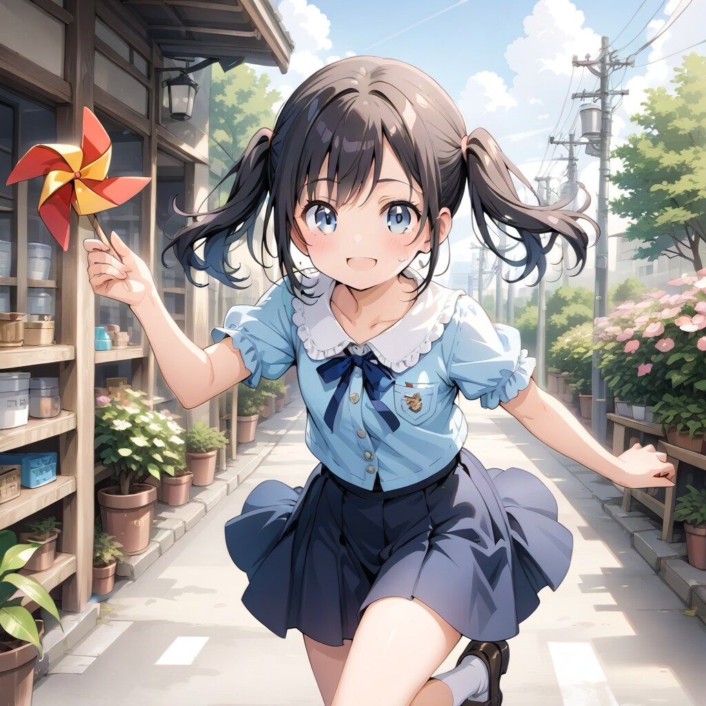 かざぐるま、回れ～！-女の子ver.