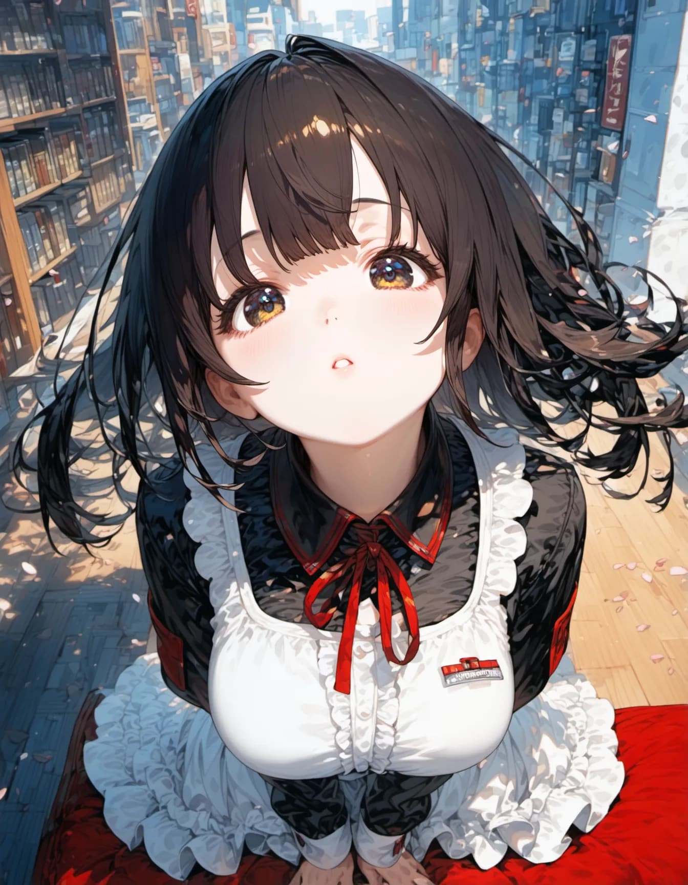 Windblown Gaze on the Avenue | の人気AIイラスト・グラビア