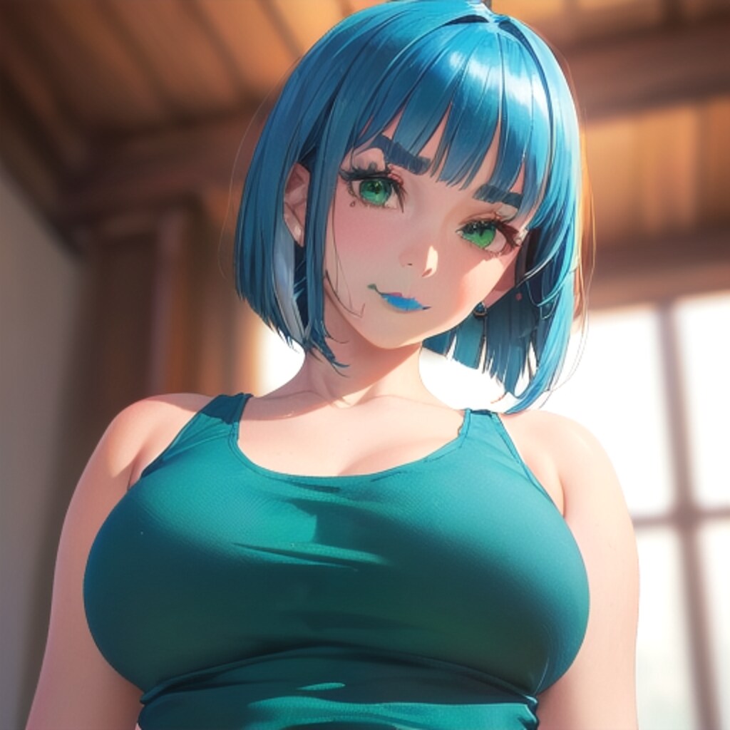 青リップの女性〈４〉