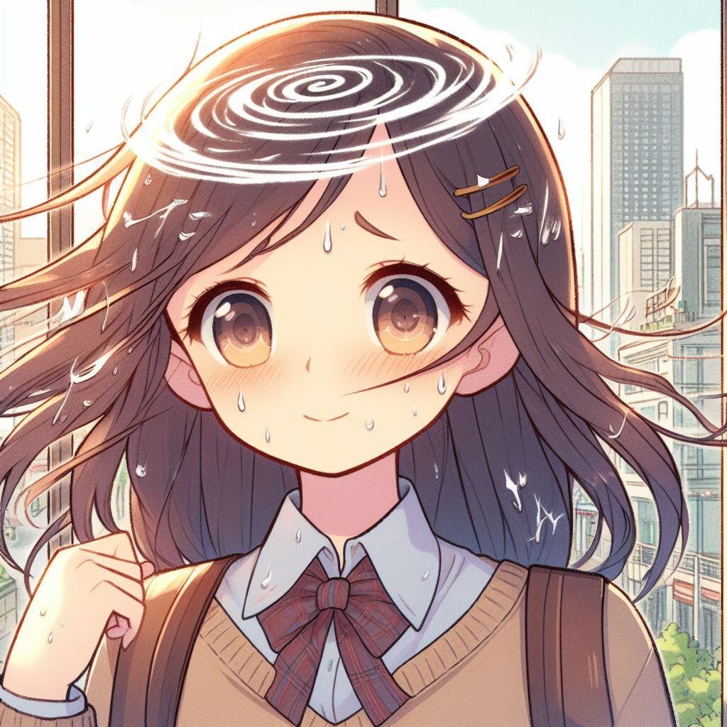 つむじからつむじ風が起きる体質