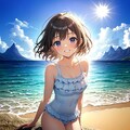 水着姿の女の子 9枚目