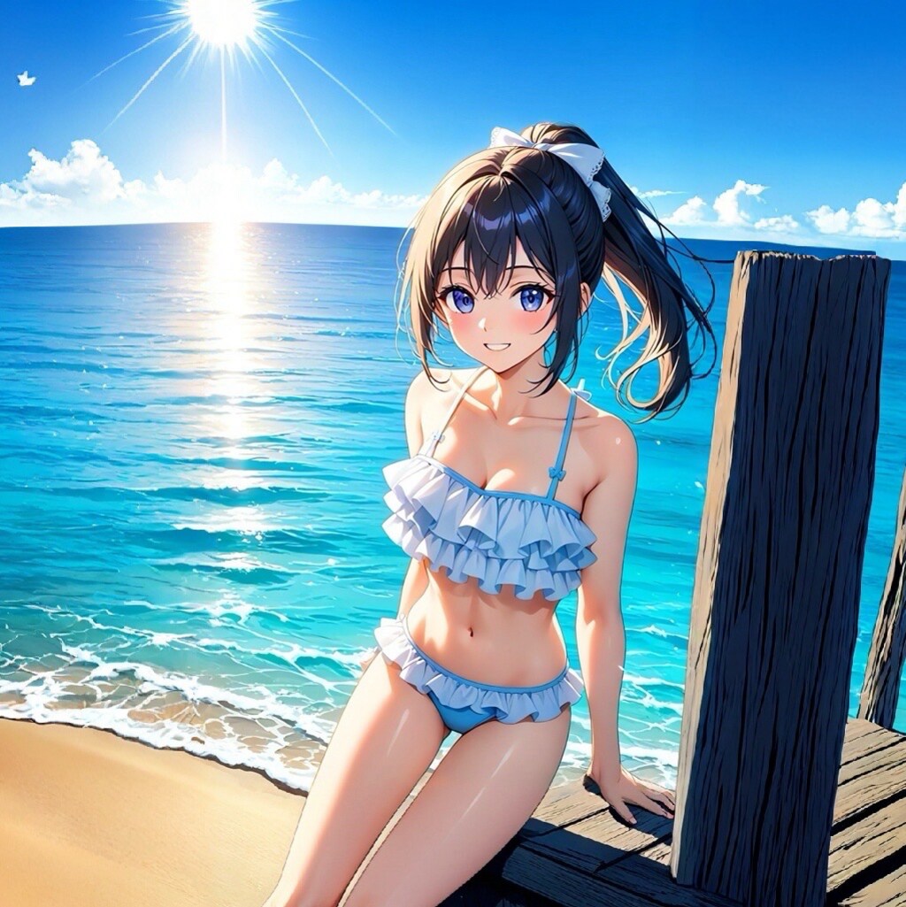 水着姿の女の子