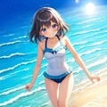水着姿の女の子 3枚目