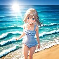 水着姿の女の子 6枚目