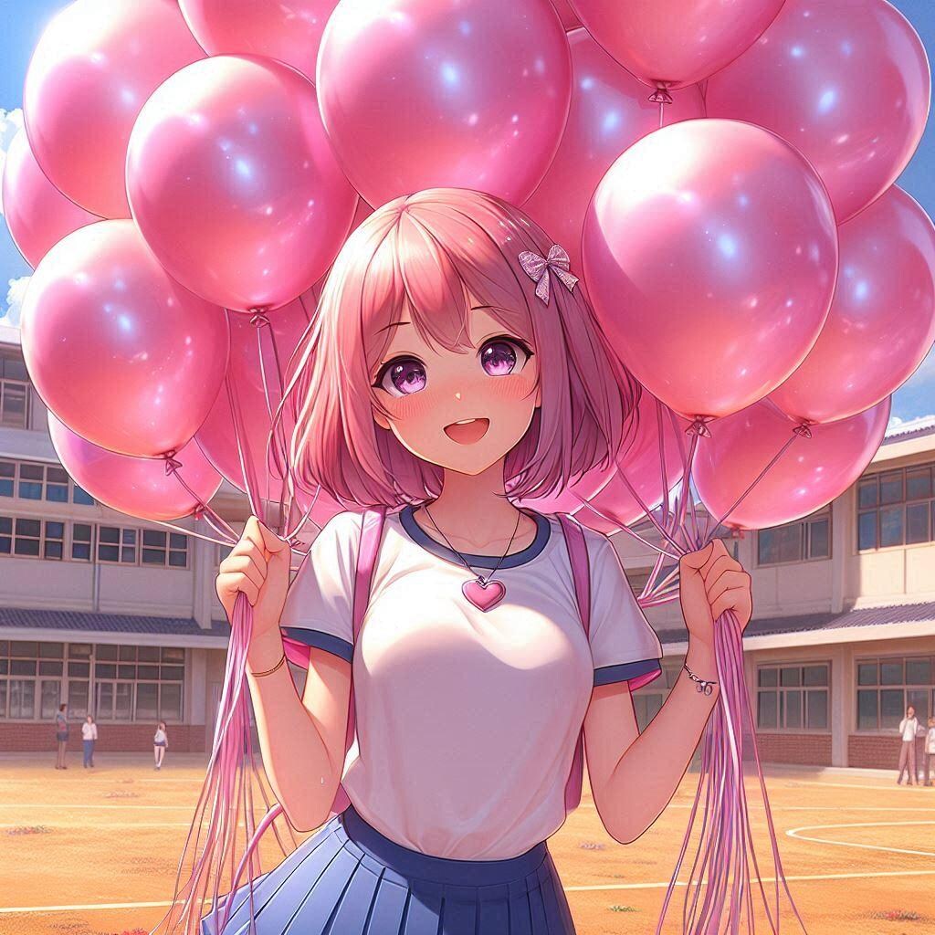 風船バトンリレーの第一走者の人は風船取りに来てね♡