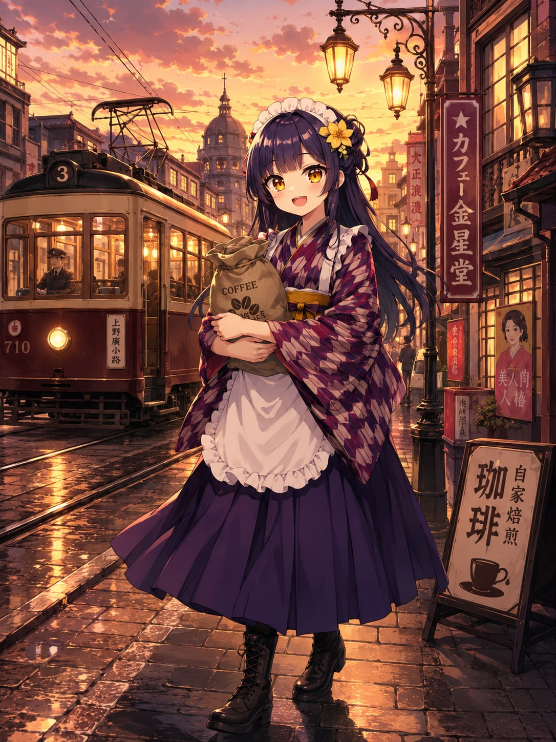 夕暮れの街