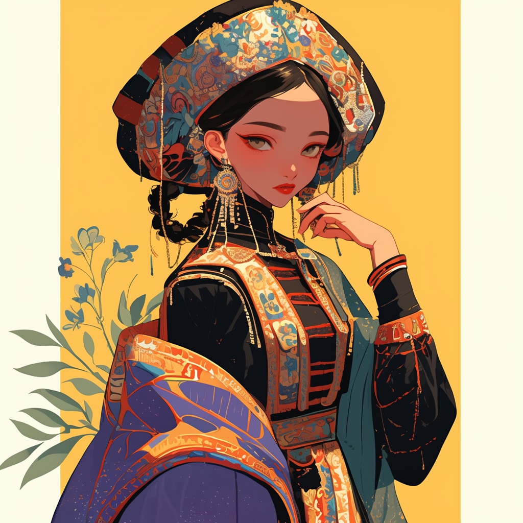 民族衣装（習作） | の人気AIイラスト・グラビア