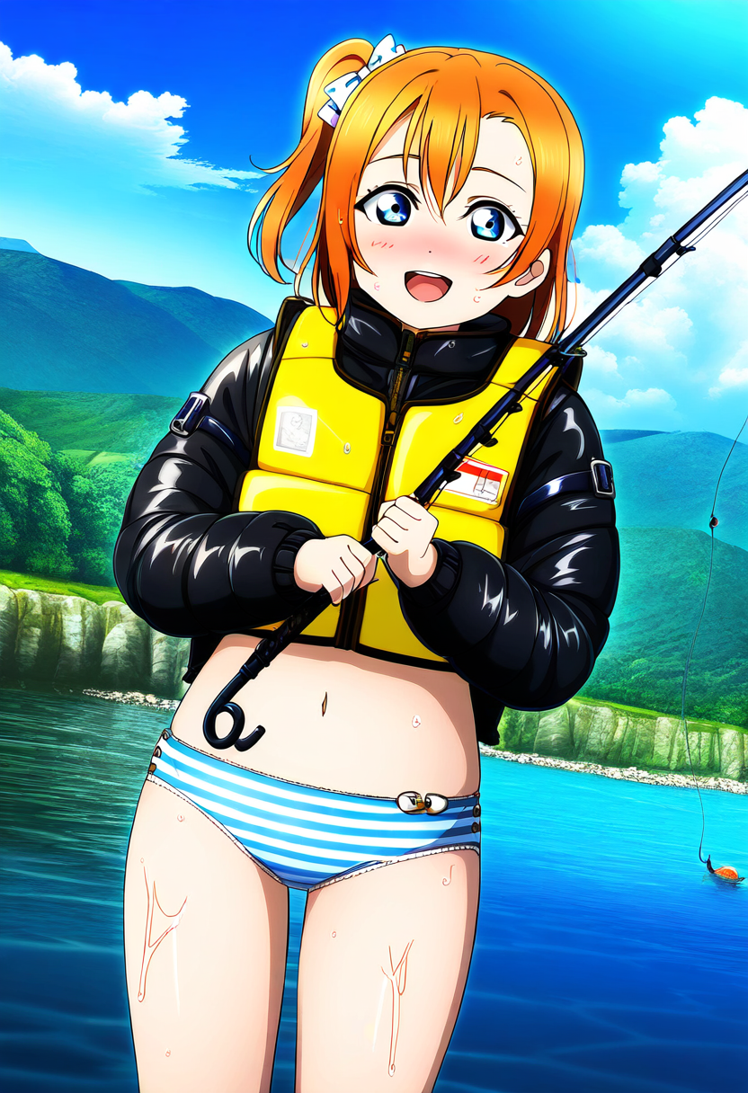釣りガールの穂乃果ちゃん