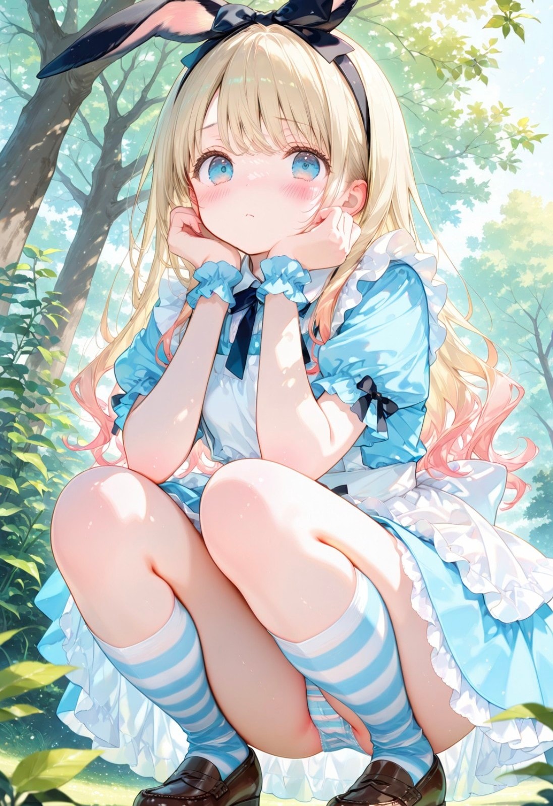 森でパンチラ🐰🌳６