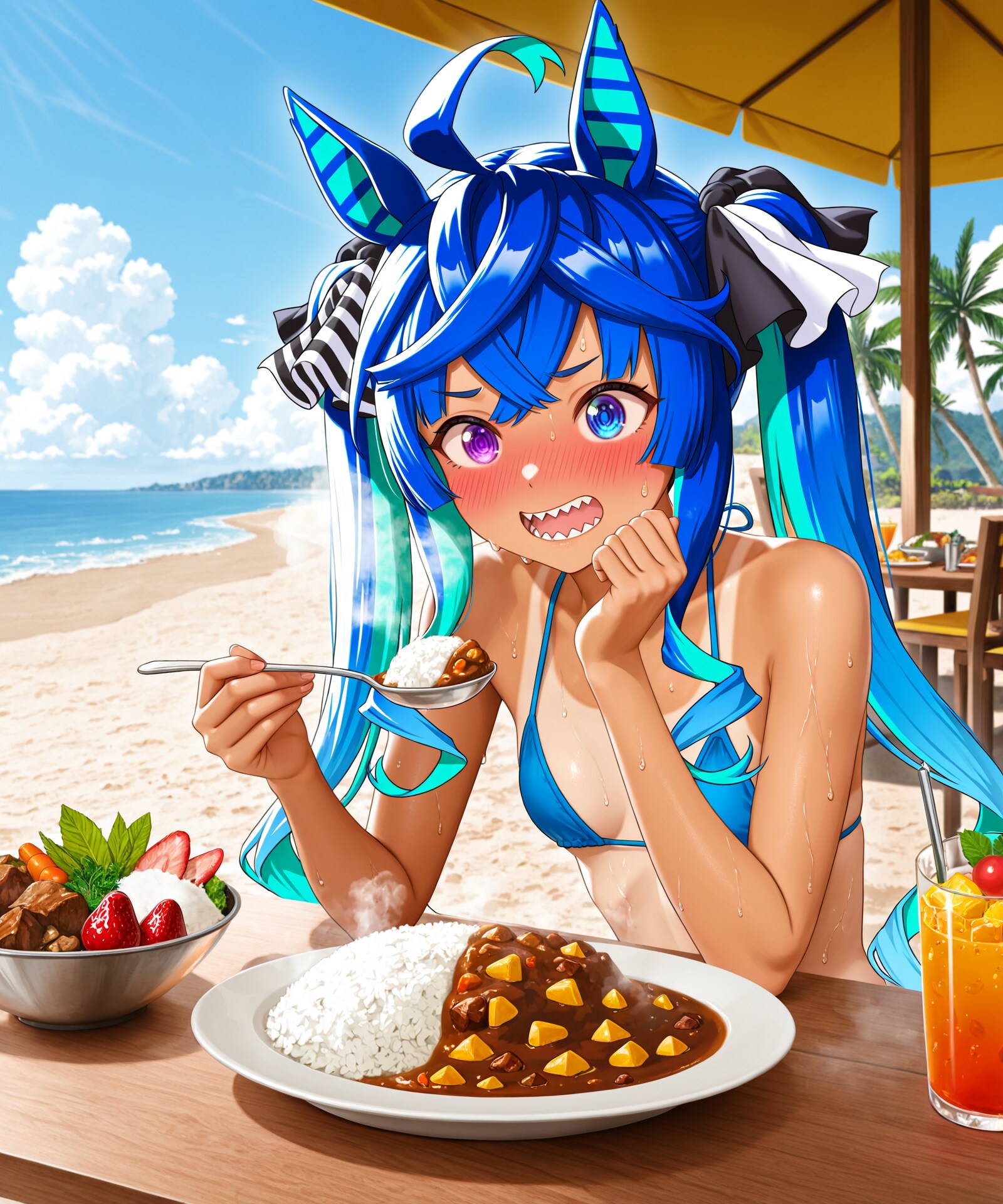 ターボと環から流れる汗の雫を集めて上質な香辛料をつくるお仕事に就きたい