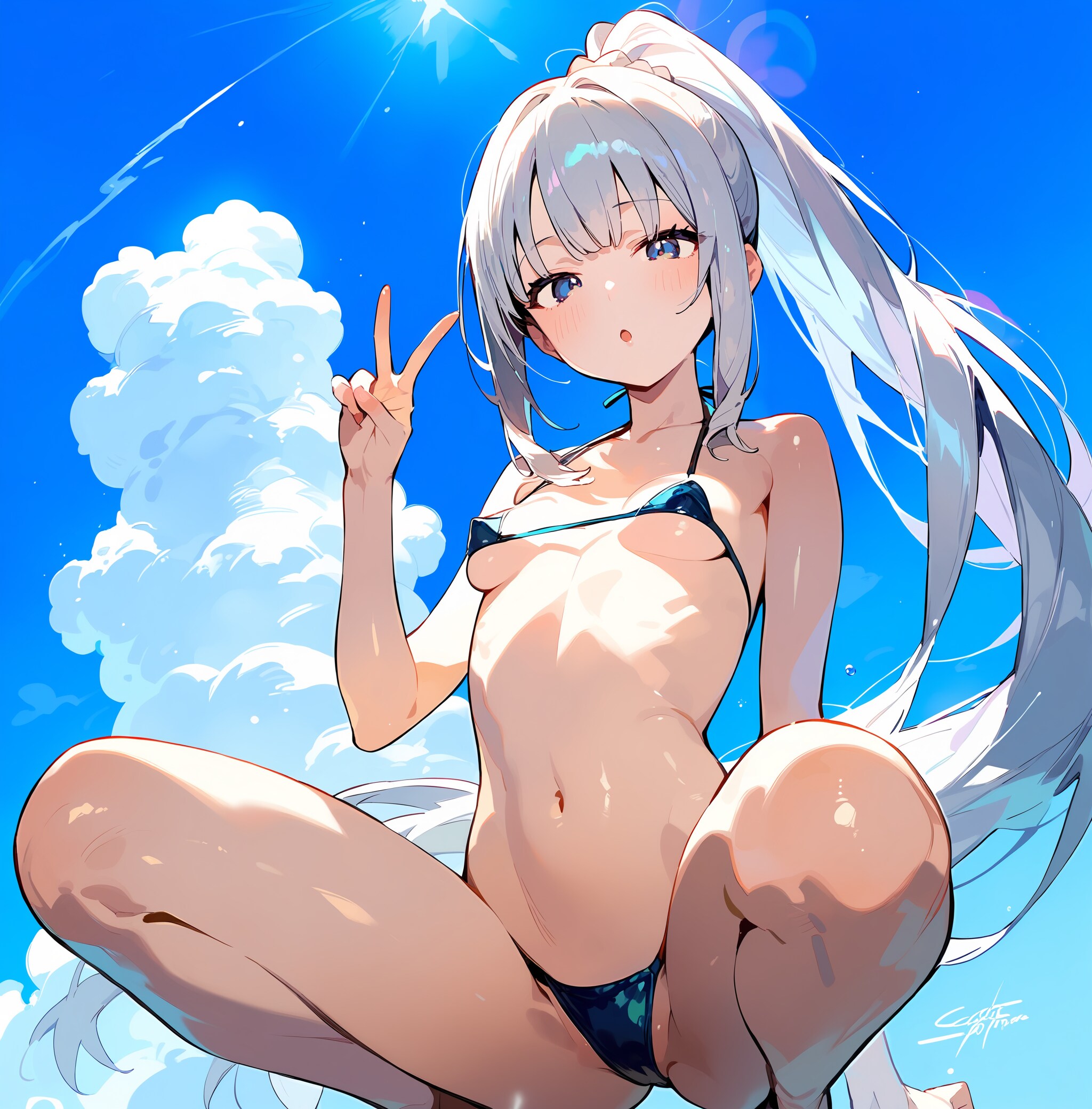 50000いいねありがとう♪　マイクロビキニ♡