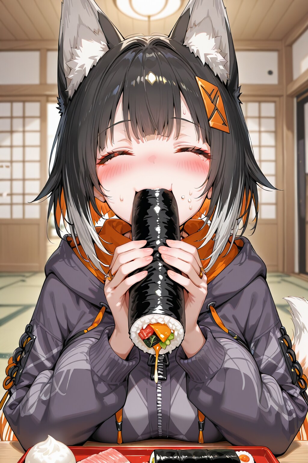 恵方巻ウマウマ💕
