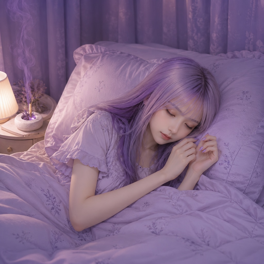 おやすみ🌙（ラベンダーちゃん）
