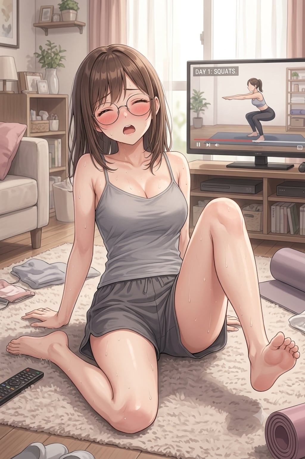 ダイエットを始める若妻