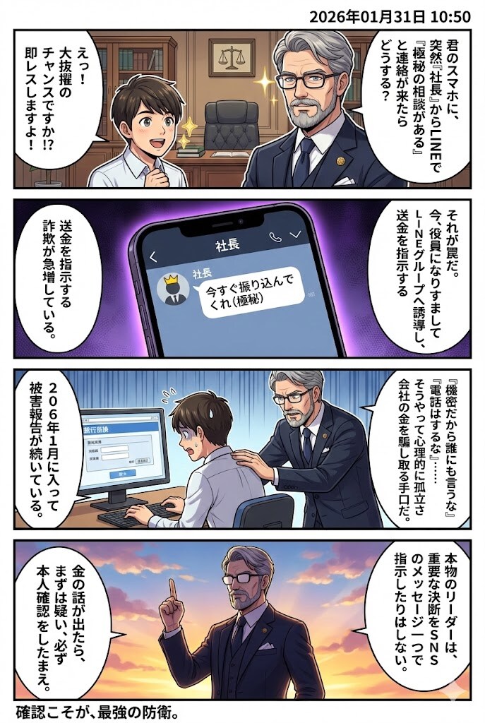 毎日漫画5時　法律・詐欺ニュース