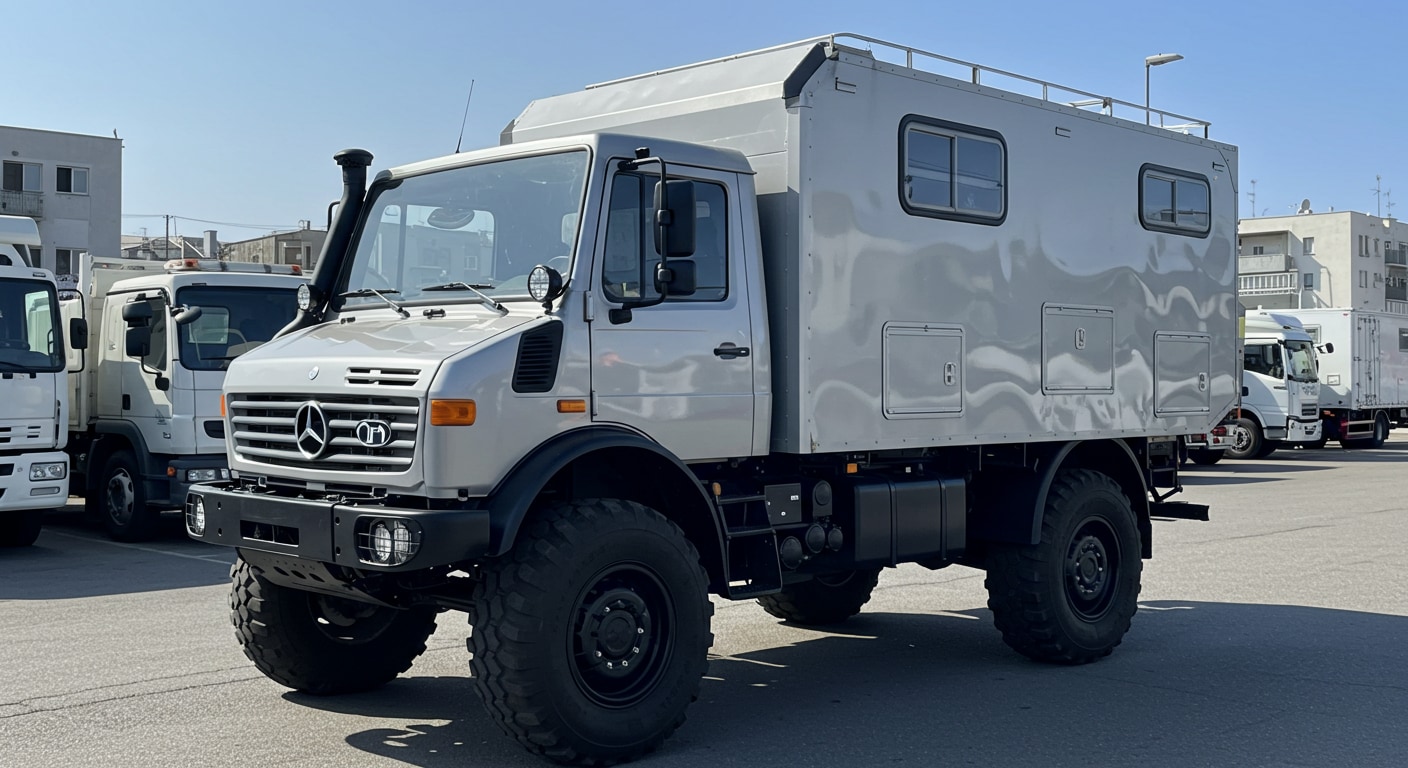 ベンツウニモグキャンピングカー | の人気AIイラスト・グラビア