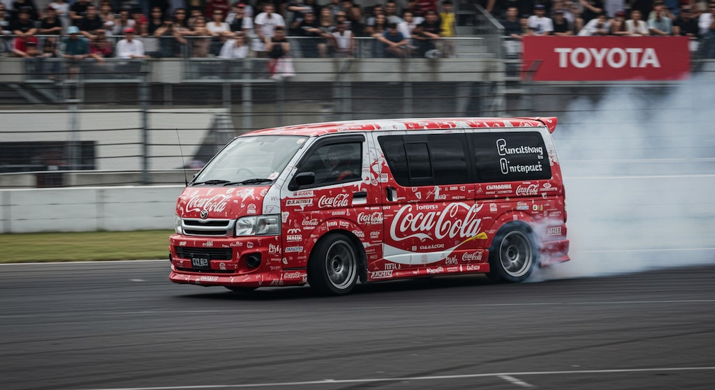コカ・コーラハイエースのドリ車