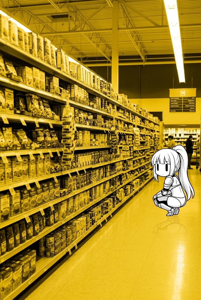 Gemini : supermarket | の人気AIイラスト・グラビア