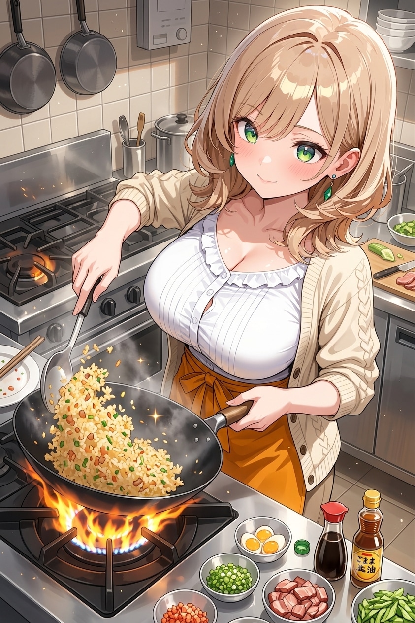 チャーハンの注文入りました～