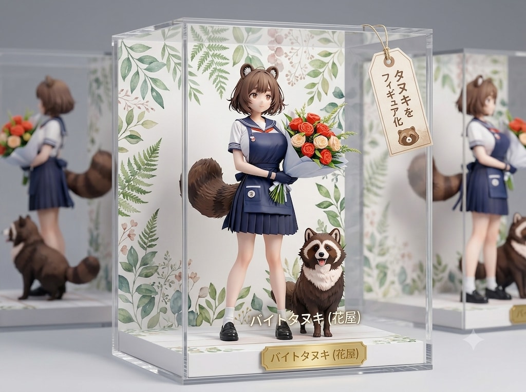 タヌキをフィギュア化