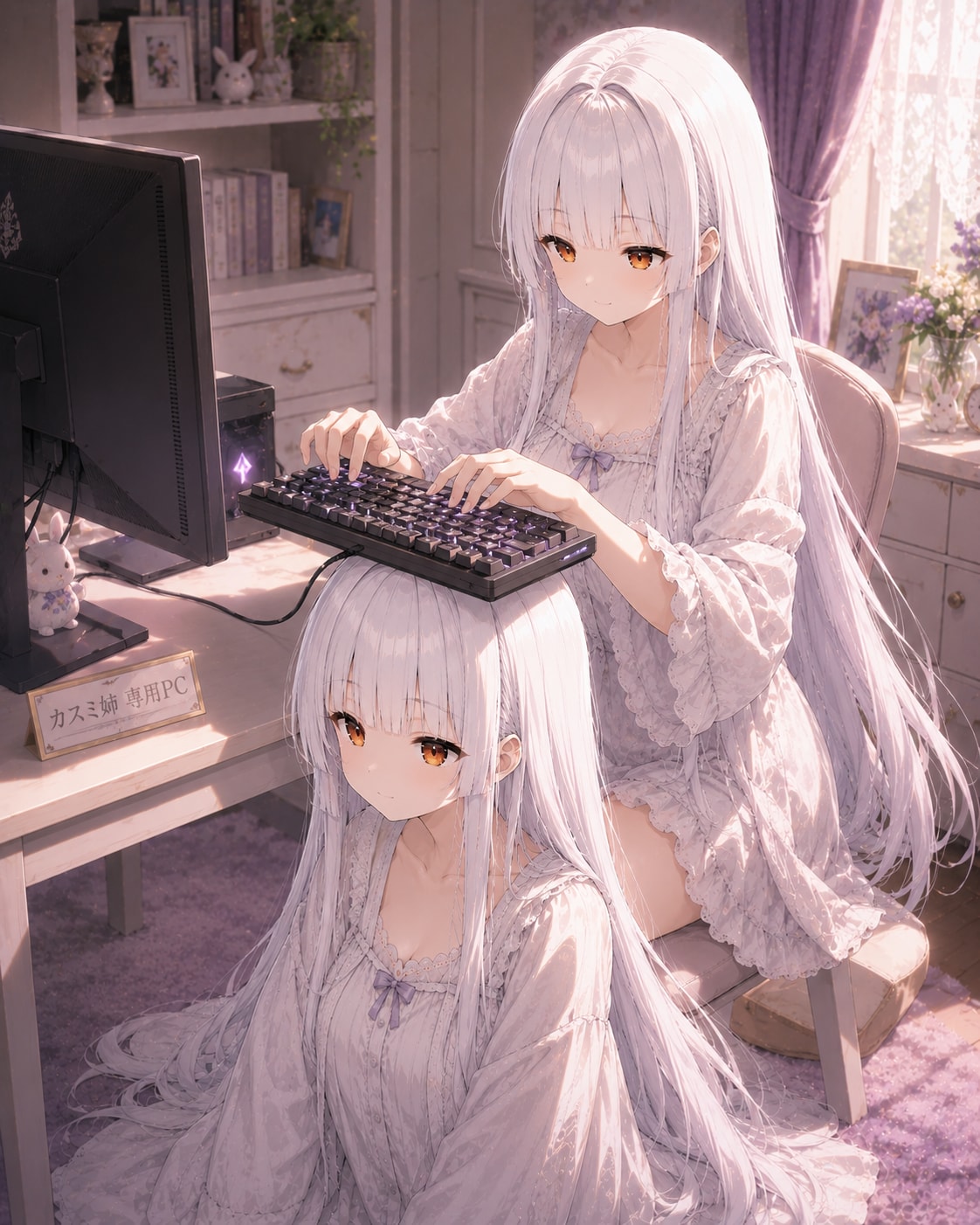 (頭上縛り)108.「き」→「キーボード」霧雨カスミ