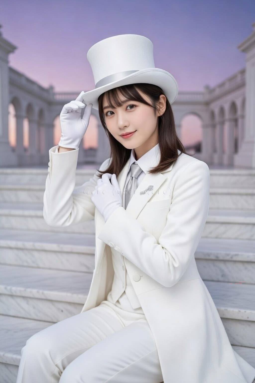 みちるさんの白いシルクハット