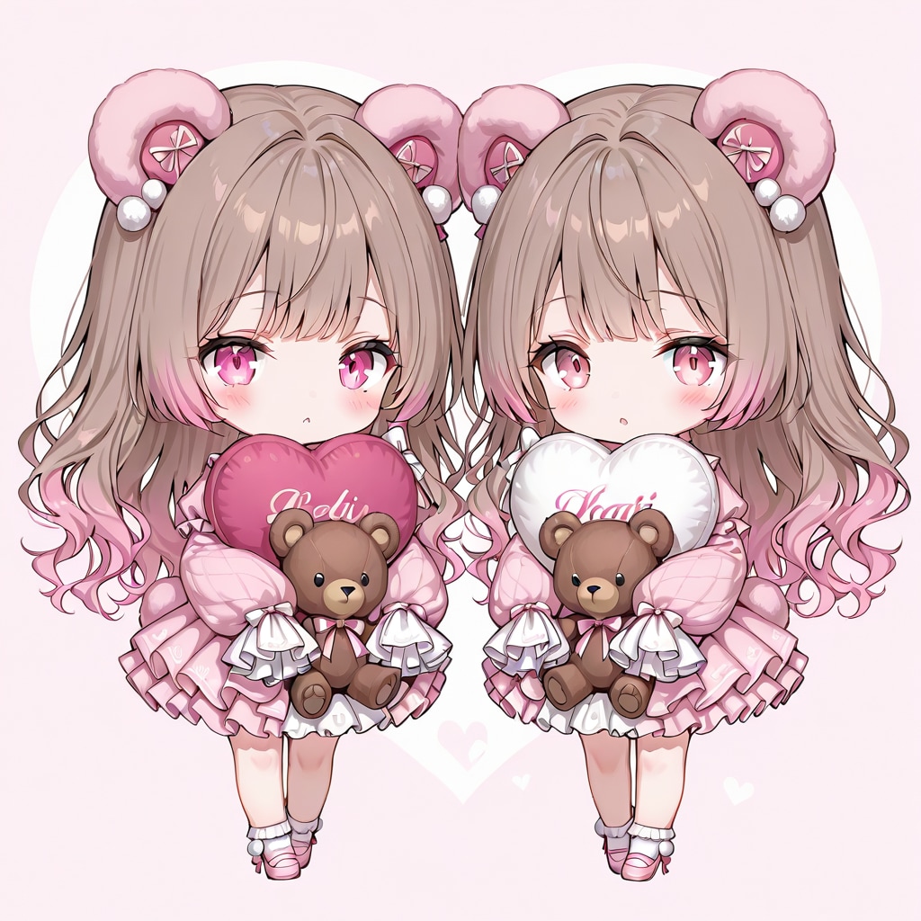 双子アイドル | の人気AIイラスト・グラビア