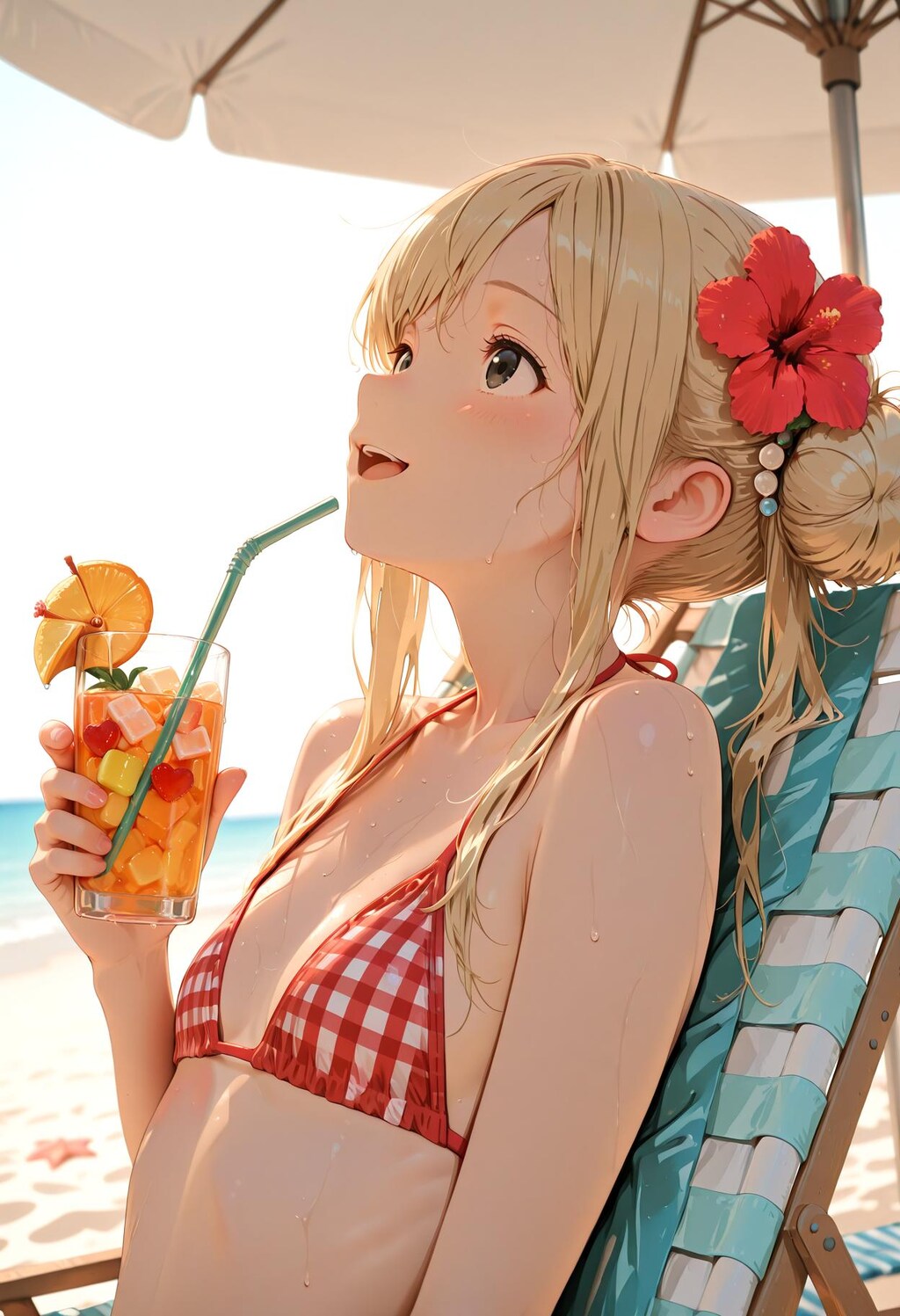 ハイビスカスなフラットお団子さん